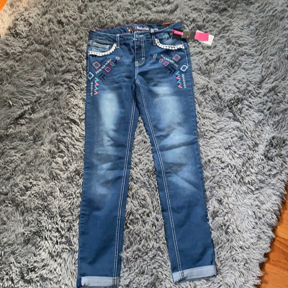 Lee blue jeans size 16 in girls. NWT